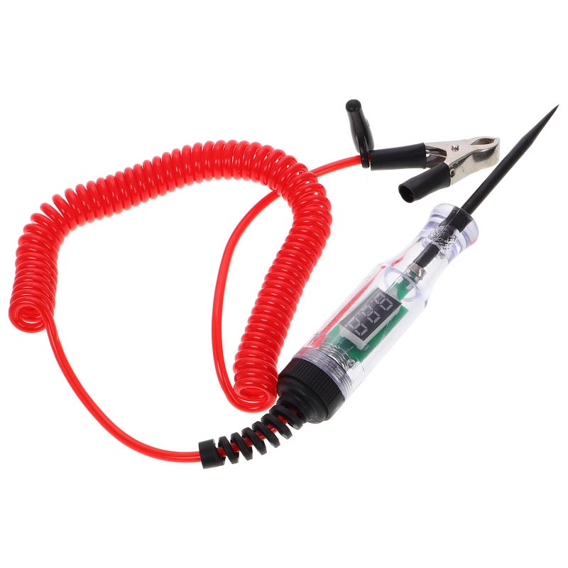 Digital Circuit Tester Pen 3 70V with LED Display Sharp Probe Alligator Clip Automotive Electrical Testing - Image 2