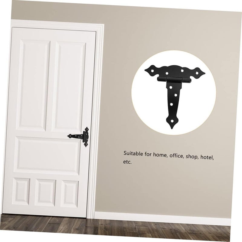 NUOBESTY 2Pcs Heavy Duty Gate Hinges Hinges for Wooden Fences Barn Doors and Outdoor Use Smooth Operation Includes Screws - Image 5