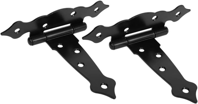 NUOBESTY 2Pcs Heavy Duty Gate Hinges Hinges for Wooden Fences Barn Doors and Outdoor Use Smooth Operation Includes Screws - Image 1