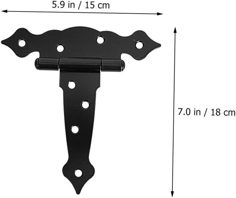 NUOBESTY 2Pcs Heavy Duty Gate Hinges Hinges for Wooden Fences Barn Doors and Outdoor Use Smooth Operation Includes Screws - Image 2