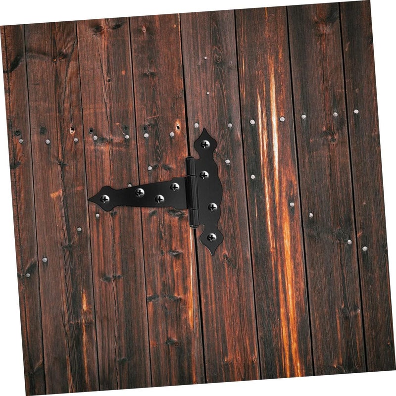 NUOBESTY 2Pcs Heavy Duty Gate Hinges Hinges for Wooden Fences Barn Doors and Outdoor Use Smooth Operation Includes Screws - Image 3