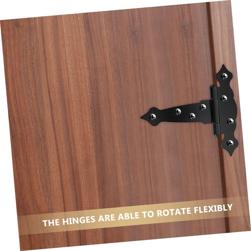 NUOBESTY 2Pcs Heavy Duty Gate Hinges Hinges for Wooden Fences Barn Doors and Outdoor Use Smooth Operation Includes Screws - Image 4