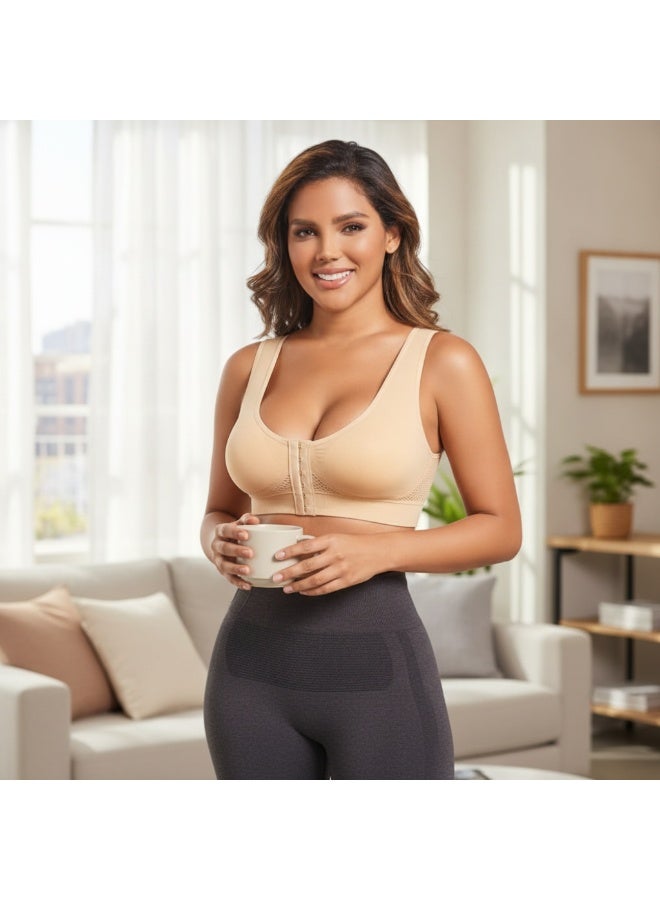 شوداي حمالة صدر رياضية نسائية من شودتي بإغلاق أمامي ودعم مريح - Image 2