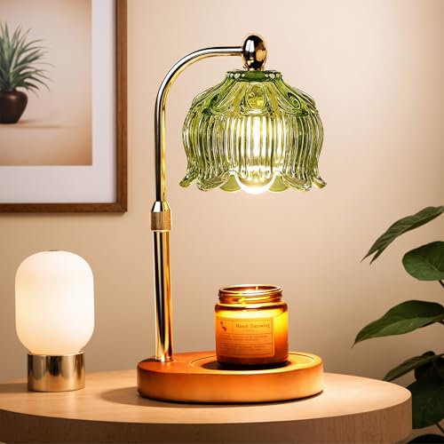 GEEZO Fragrance Candle Warmer Lamp，Electric Candle Warmer with Timer & Dimmer，Mom Christmas Birthday Gifts for Women, House Warming Gifts New Home Bedroom Decor - Image 1