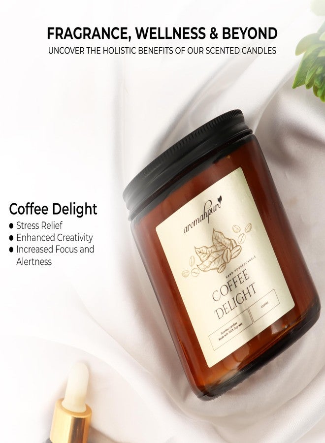 Aromahpure Premium Black Screw Jar Candle | Coffee Scented Candle | 100% Soy Wax, Smokeless Candle | Pack of 1 | Long Lasting Aroma Candles| Scented Candles for Home Decor, IFRA Certified - Image 4