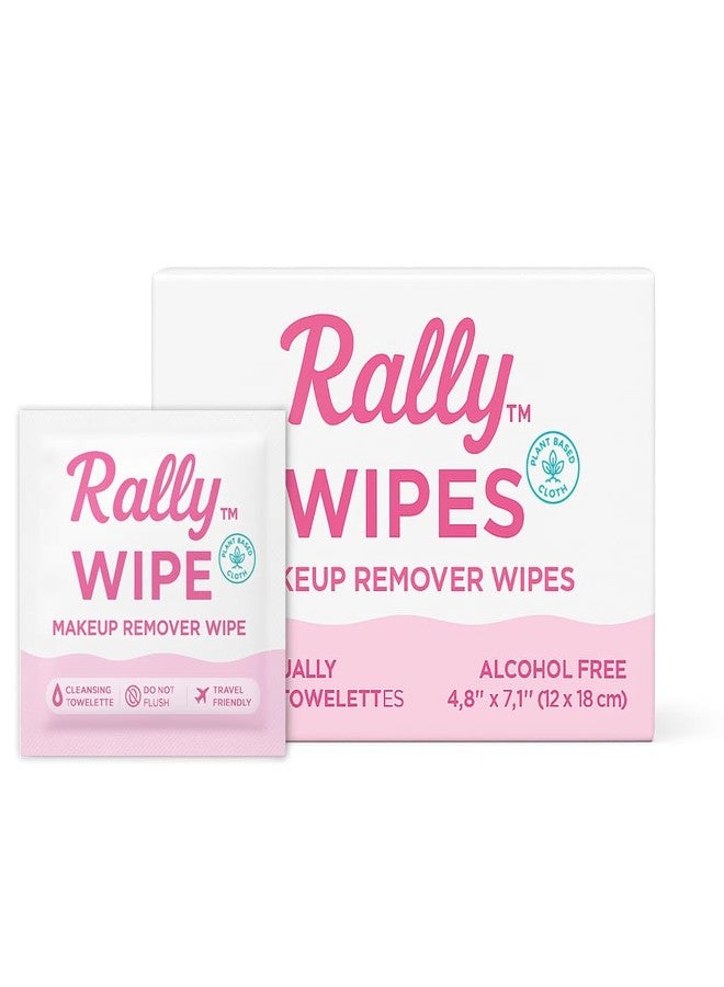 Rally Wipes – Mess-Free Individually Wrapped Makeup Remover Wipes with Micellar Water, Vitamin E, Aloe – Individually Wrapped for Travel, Gym, Car & Purse (30 Count - Image 1