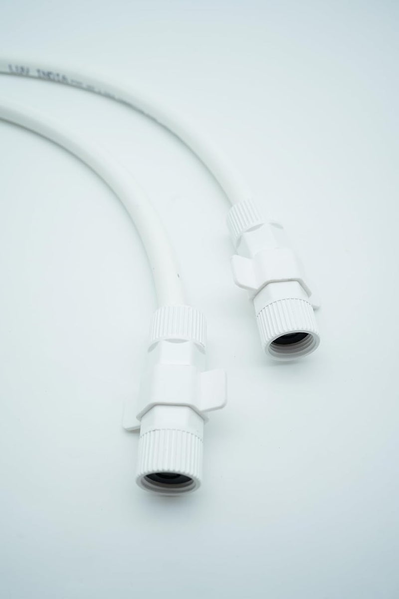LUVBATH FITTING 9-Inch (22 cm) PTMT Connection Pipe | White | Leakproof Hose for Hot & Cold Water | Kitchen, Bathroom, Toilet, Sink & Geyser | Pack of 2, 9-Inch (22 cm) - Image 4