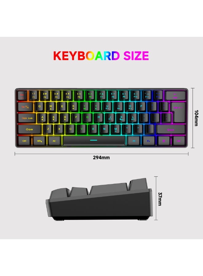 EBMINI New 61 Key RGB Gaming Wired Keyboard - Image 2