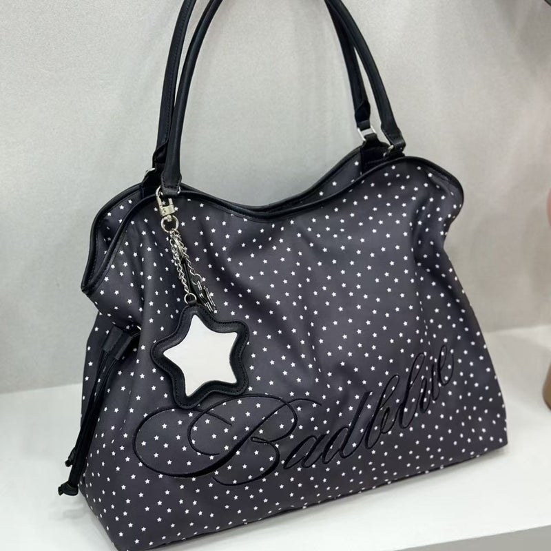 Badblue Korean Style Leopard Print Large Capacity Suede Tote Shoulder Bag - Image 2