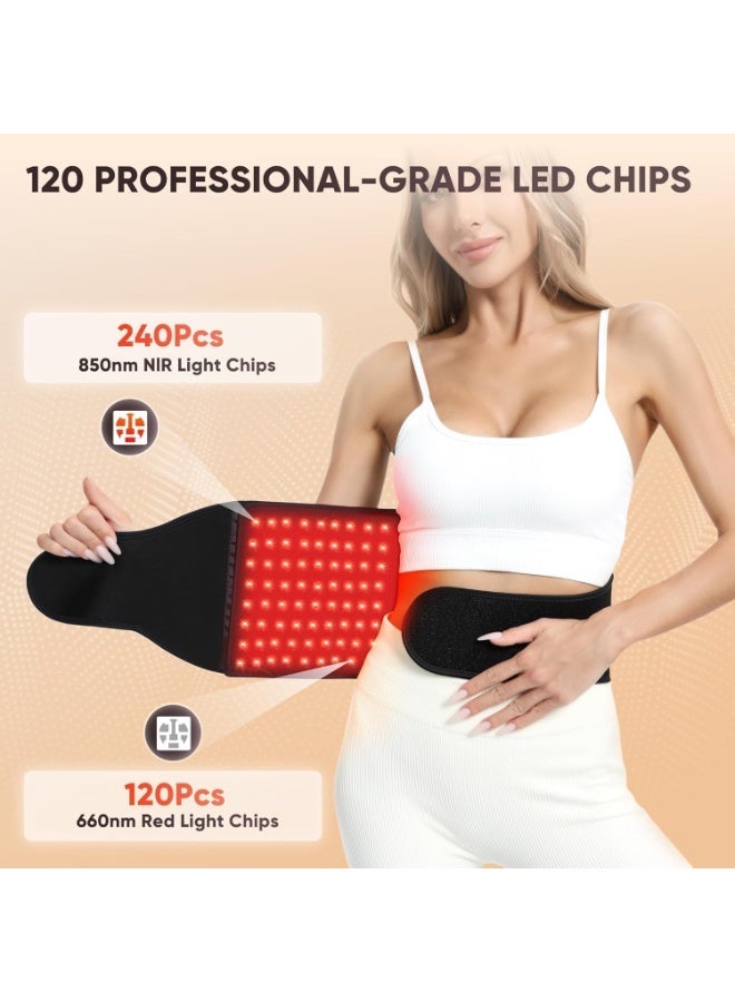 YOUWE7  Therapy for Body: InfraTherapy Belt Massage Pad with Vibration for Back, Waist, Shoulder, and Belly Pain Relief, Portable Relaxation for Home, Men & Women (Deep Black) - Image 5