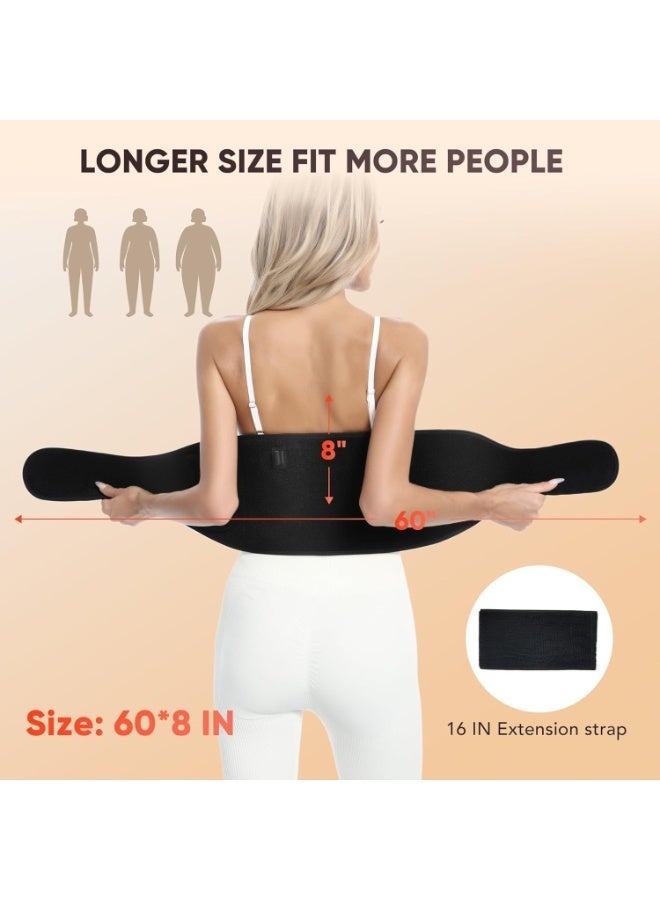 YOUWE7  Therapy for Body: InfraTherapy Belt Massage Pad with Vibration for Back, Waist, Shoulder, and Belly Pain Relief, Portable Relaxation for Home, Men & Women (Deep Black) - Image 2