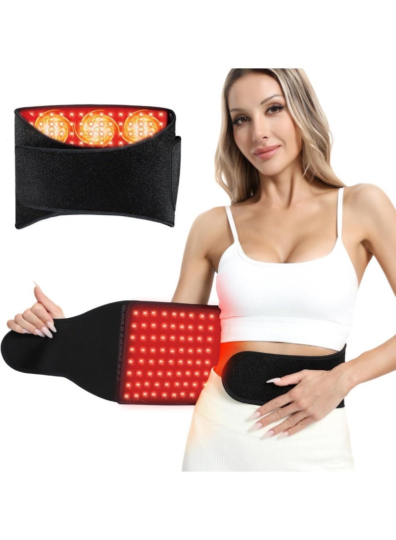YOUWE7  Therapy for Body: InfraTherapy Belt Massage Pad with Vibration for Back, Waist, Shoulder, and Belly Pain Relief, Portable Relaxation for Home, Men & Women (Deep Black) - Image 1