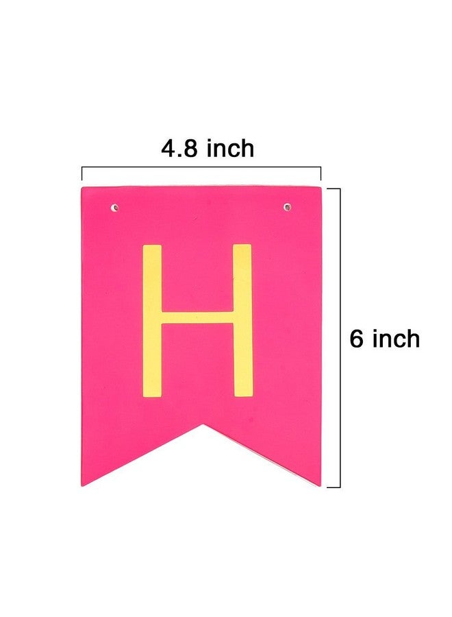 FECEDY Colorful Happy Birthday Banner Bunting - Image 4