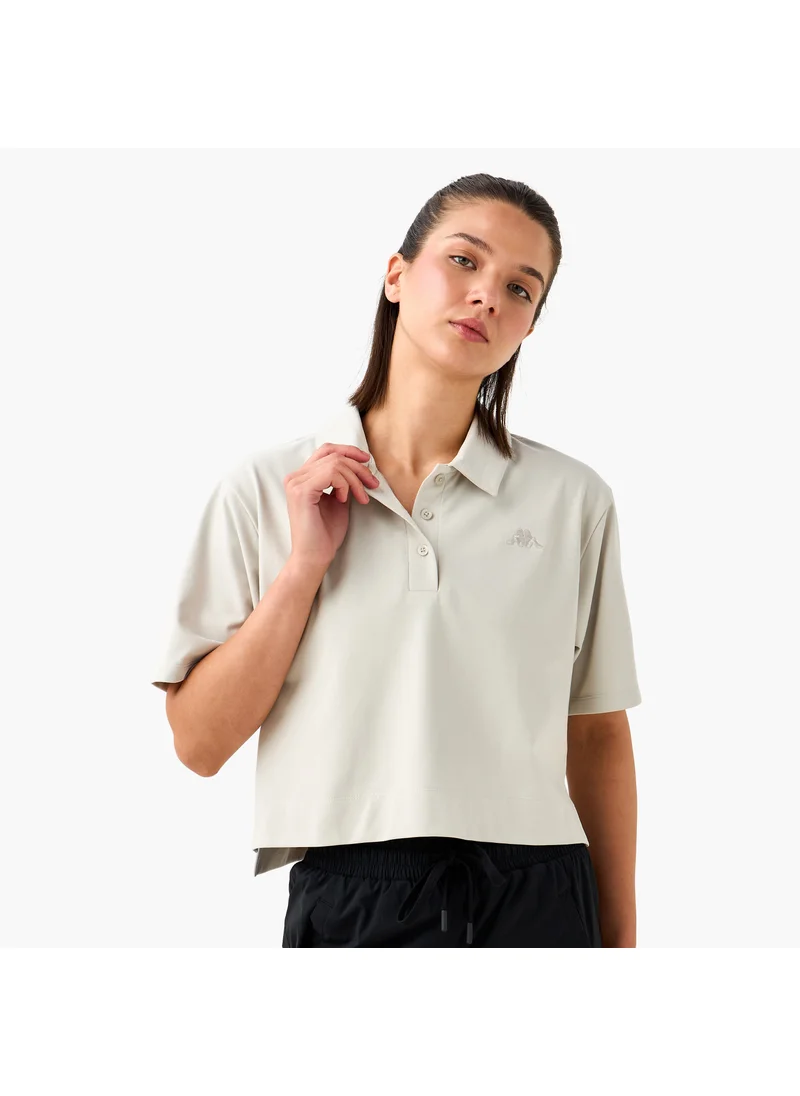 Kappa Kappa Logo Detail Cropped Polo T-shirt