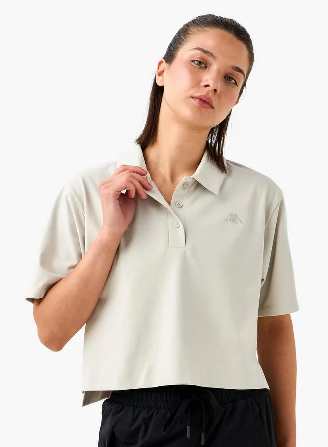 Kappa Kappa Logo Detail Cropped Polo T-shirt