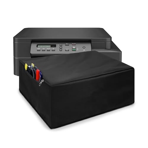 Alifiya Dust Proof Washable Printer Cover for Brother DCP-T520W All-in One Ink Tank Color - Black - Image 1