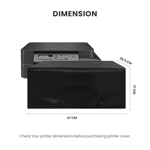Alifiya Dust Proof Washable Printer Cover for Brother DCP-T520W All-in One Ink Tank Color - Black - Image 2