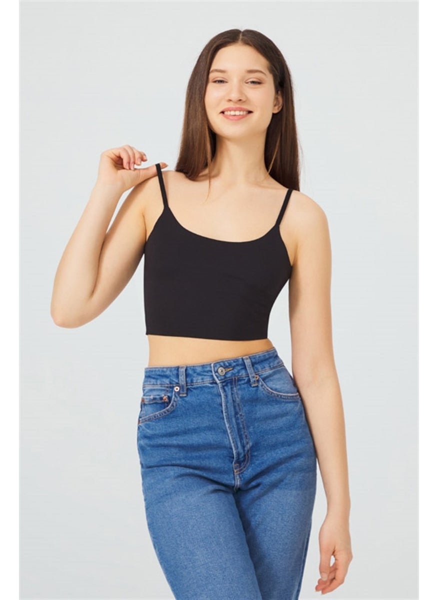 COTTONHILL - Adjustable Thin Straps Laser Cut Crop Bustier 3 Pack-5 - Image 1