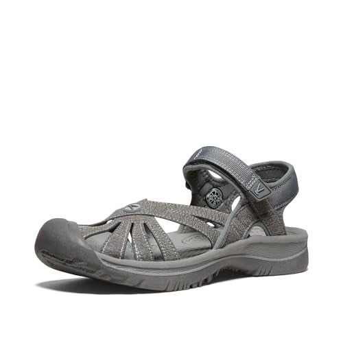 KEEN womens Rose Sandal Hiking Shoe, Gargoyle/Raven, 5.5 US - Image 1