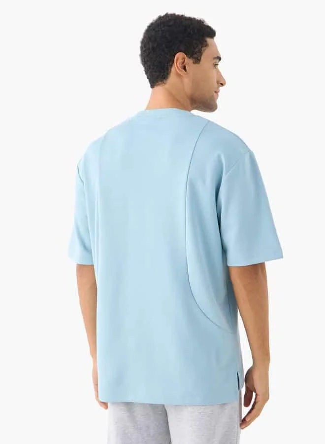Kappa Kappa Logo Embroidered Crew Neck T-shirt with Short Sleeves