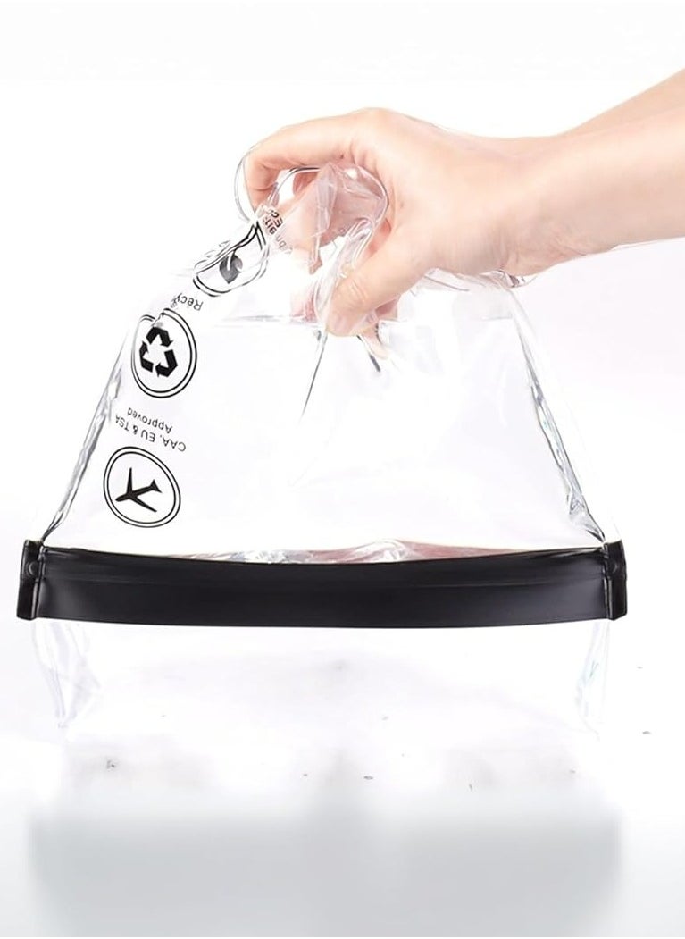 Oasisgalore - 4PCS TSA Approved Travel Toiletry Bags Makeup Pouch Leakproof Quart Size Zipper Bags Cosmetic Bag - Image 1