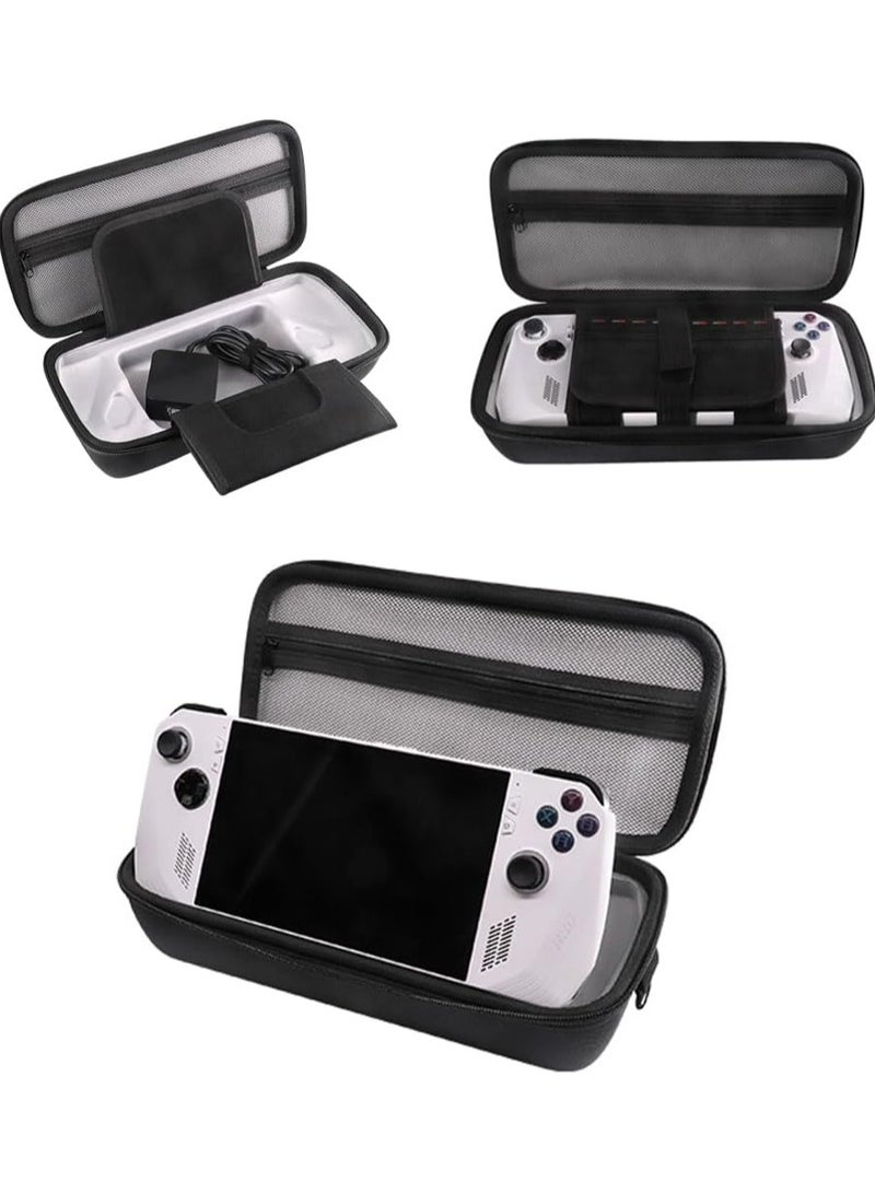 Carry Case Compatible with ASUS ROG Ally, Built-in Charger Storage, Protective Hard Portable Travel Case Cover Shell Pouch with Pockets for Accessories and Games - Image 1