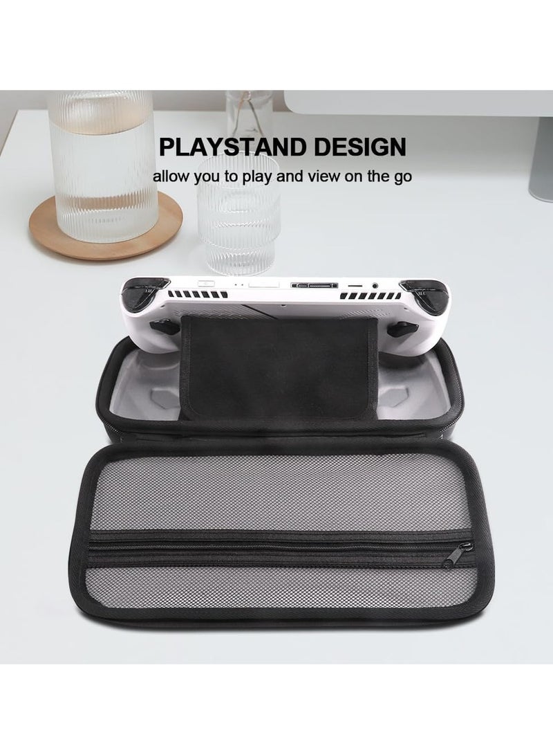 Carry Case Compatible with ASUS ROG Ally, Built-in Charger Storage, Protective Hard Portable Travel Case Cover Shell Pouch with Pockets for Accessories and Games - Image 4