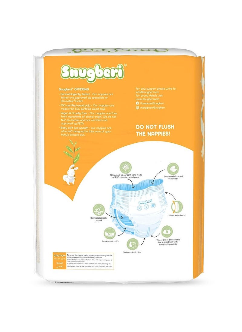 Snugberi Premium Eco-Friendly Chlorine Free Feather Soft Printed Diapers Made Of Natural Wood Pulp With Wetness Indicator Diaper Pants Size 4 Large 7-12 Kg - Mega Pack 60'S  - Image 3