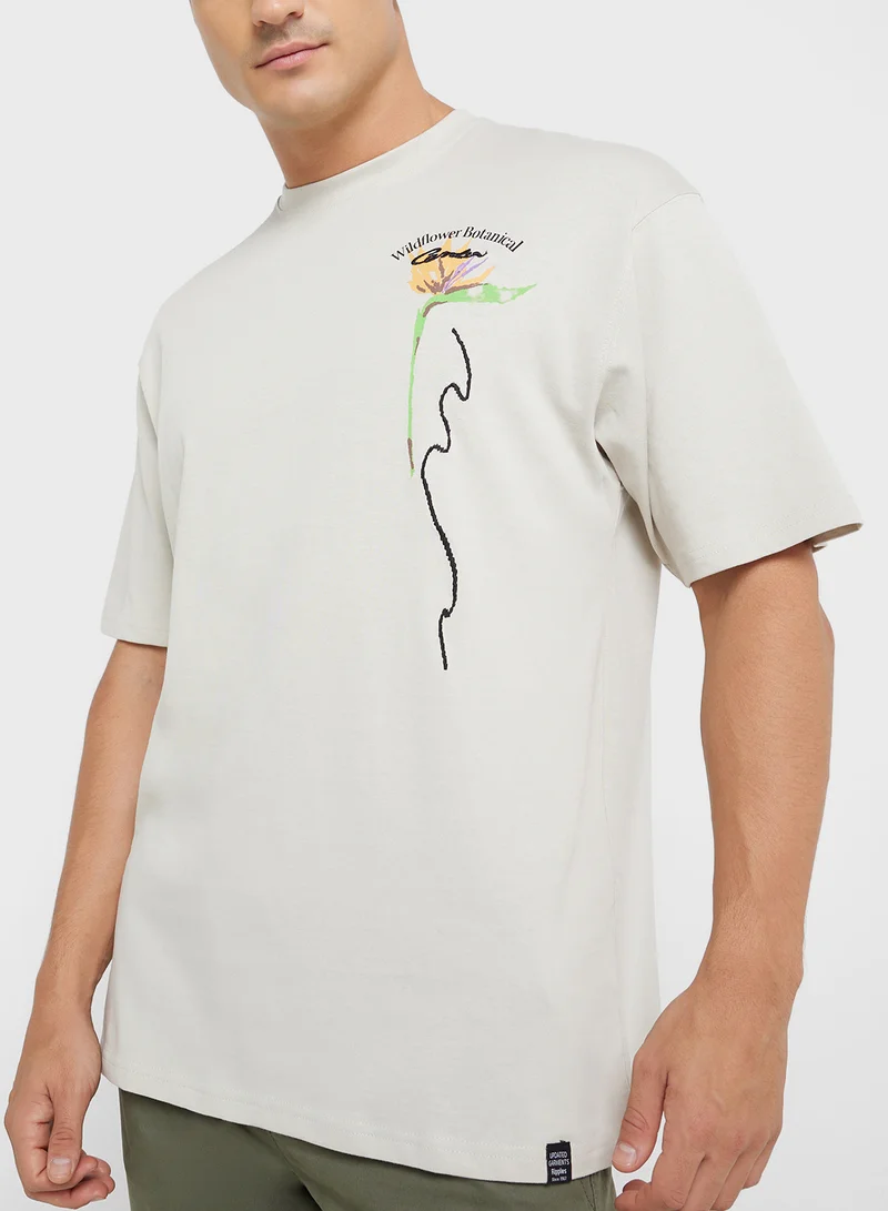 ريبلز مع نمشي MEN'S DROP SHOHULDER T-SHIRT