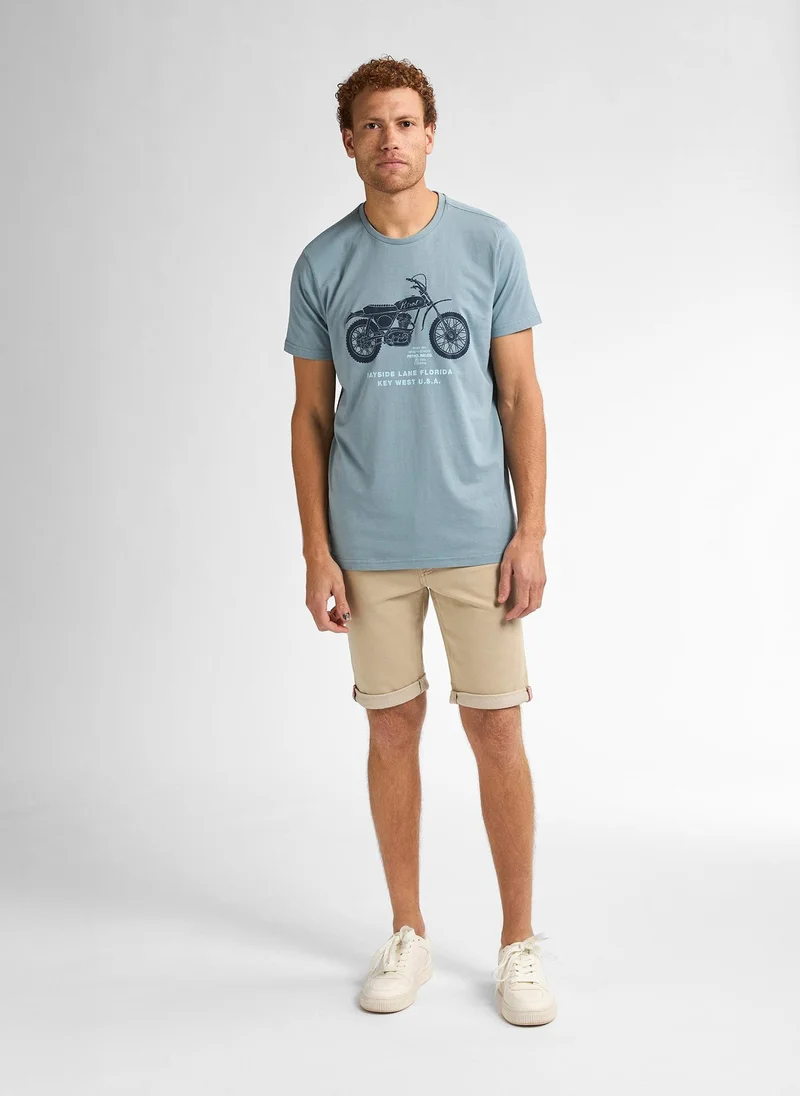 Petrol Industries 5188-Ocean Men T-Shirt SS Photo Print for Men | Best Price UAE
