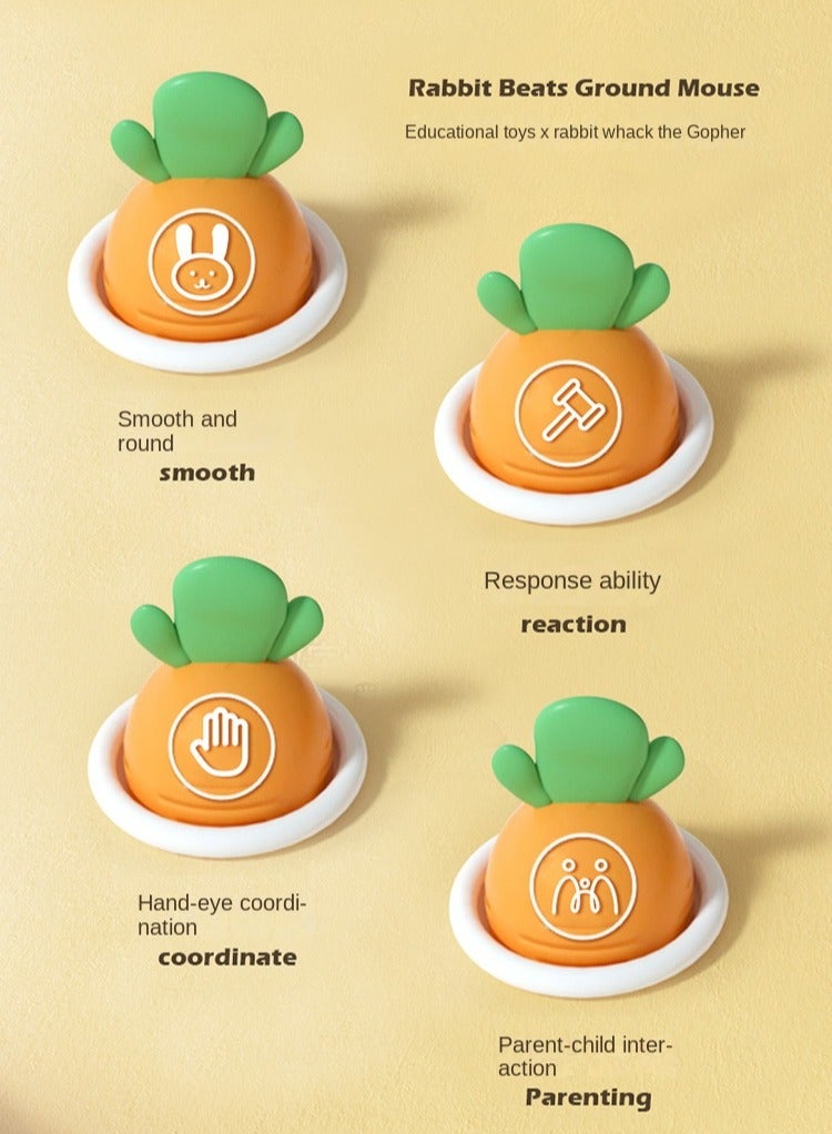 Goolsky Whack A Mole Game Toy, Interactive Educational Pounding Toys for Toddlers with Music, Learning Educational Gift, Whack Mole Game for Toddlers 1 2 3 4 5 Year Old - Image 3