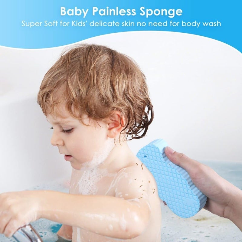 Zenkova Ultra Soft Exfoliating Body Scrubber Exfoliating 3D Magic Bath Sponge Dead Skin Removal Bathing Sponge For Adults Children and Pregnant Women Bath Accessories Multi Colour - Image 5