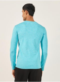 Styli Logo Detail Long Sleeve Muscle Fit T-Shirt  - Image 4