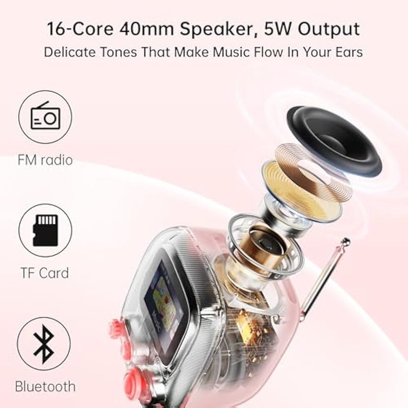 Divoom Tiivoo-2 Retro Bluetooth Speaker with FM Radio,Pixel Art Portable Mini Cute Wireless Small Speaker,Vintage Decor Suitable for Party Office Desk Home Bedroom Kitchen,Gifts for Women Men - Image 3