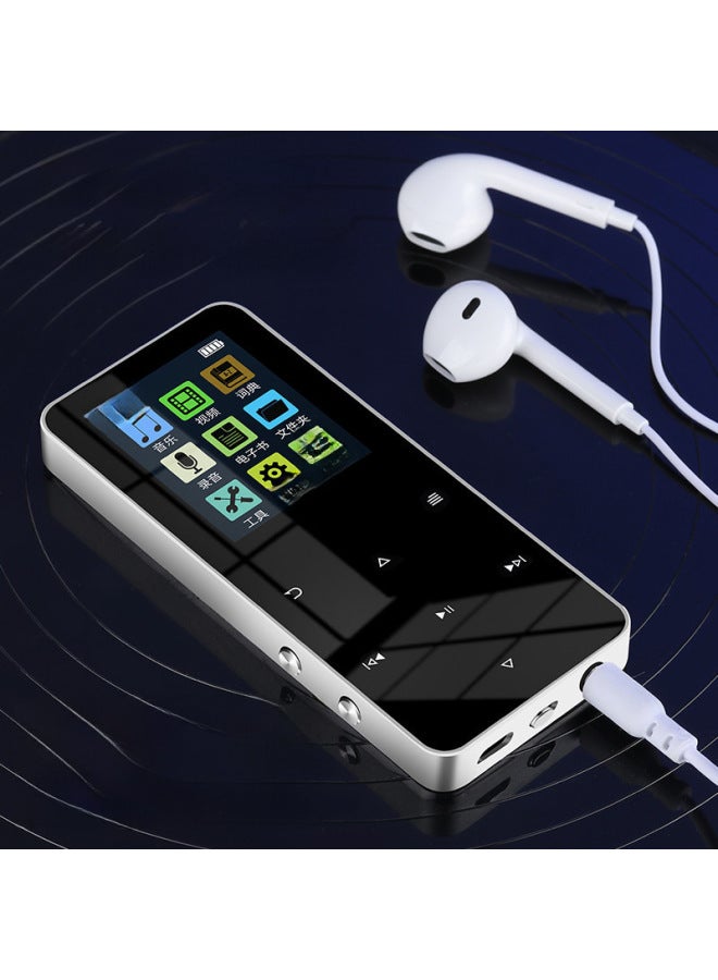 Student Metal Touch Keys Bluetooth MP3 Mini Walkman Music Player Mp4 English External Plug-in Card-Body Color:White 【plastic Card + Bluetooth】】-Memory Capacity:16gb With Fm 【headphones + Data Cable + Packaging】 - Image 3