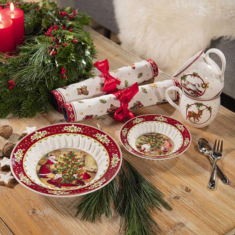 Villeroy & Boch Villeroy  Boch  Toys Fantasy Bowl Large Exchanging Gifts 25 x x 45 cm Premium Porcelain Christmas Edition 1483323631 Red - Image 4