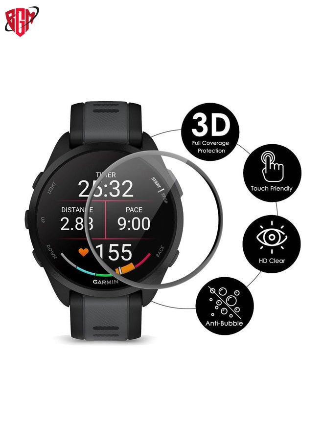 BGM For Garmin Forerunner 165 / 165 Music ENKAY 3D Full Coverage Soft PC Edge PMMA HD Screen Protector Film  - Image 2