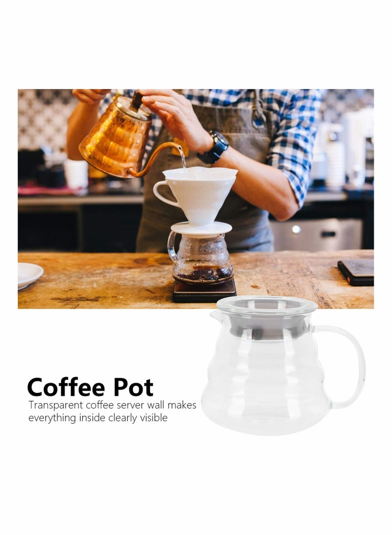 KASTWAVE Glass Coffee Server, Clear Standard Glass Coffee Carafe Professional Coffee Pot - Image 3
