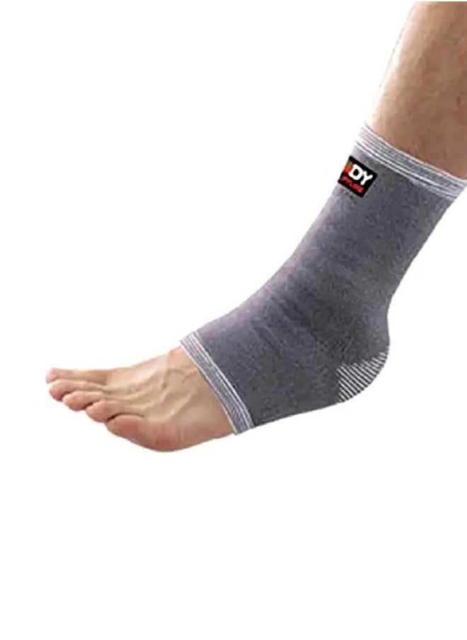 4-Way Knit Stretchable Elastic Ankle Support Grey 12 x 23.4 x 3 cm BNS-005L-B
