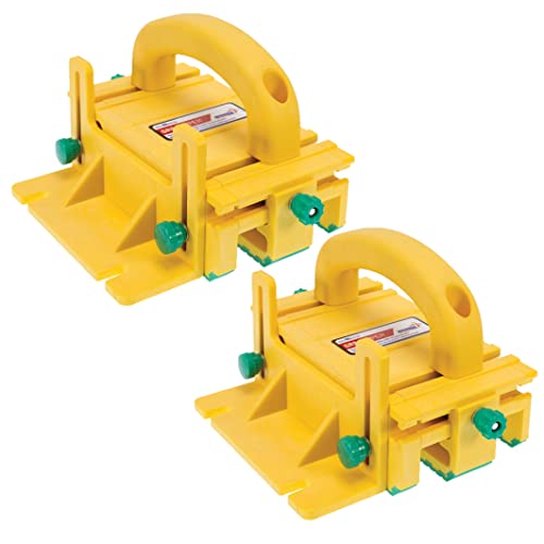 MICROJIG GRR-RIPPER GR-100 3D Adjustable Table Saw Pushblock, 2-Pack, Yellow - Image 1