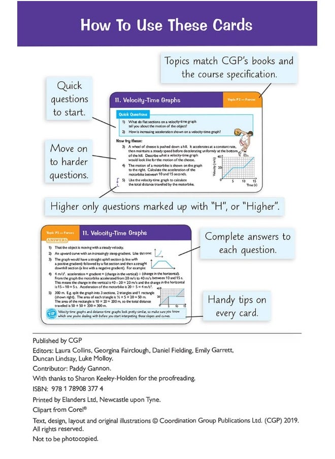 null - Coordination Group Publications Ltd (CGP) GCSE Combined Science: Physics OCR Gateway Revision Question Cards - Image 1