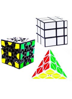 D ETERNAL D ETERNAL 168 Months To 1200 Months Speed Cube Combo Set Of Gear Cube Pyraminx Triangle& Mirror Puzzle  - Image 1
