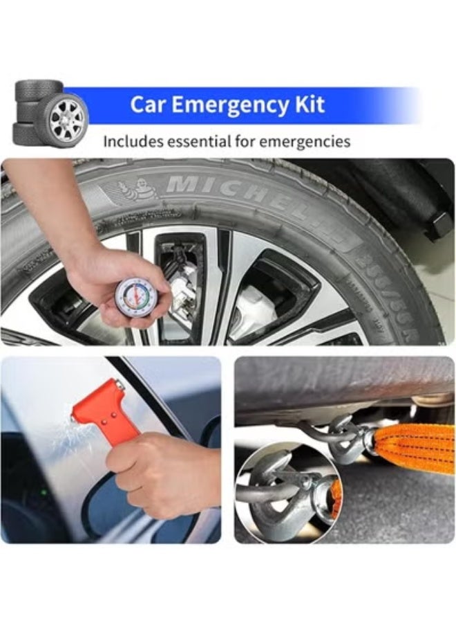 Car Scissor Jack Kit 2 Ton – 15-Piece Tire Changing & Emergency Tool Set for Car, SUV & Truck - Image 3