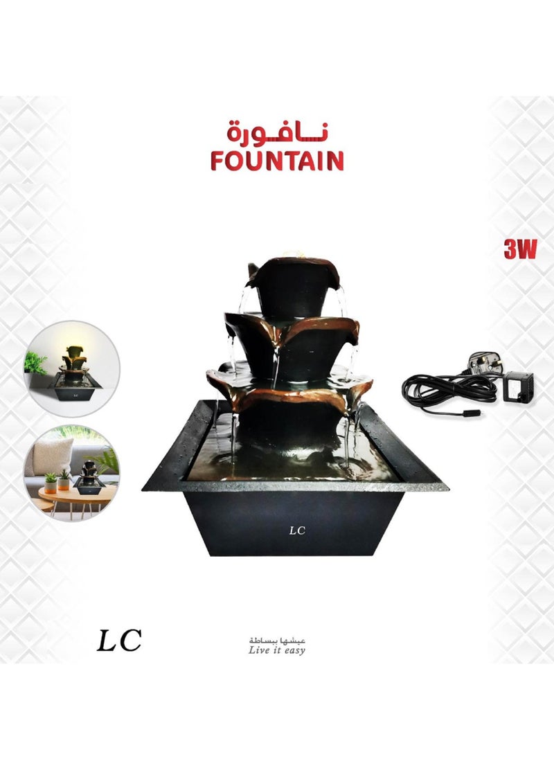 LC - Tabletop Fountain Creative Small Water Fountain Decor - Image 1