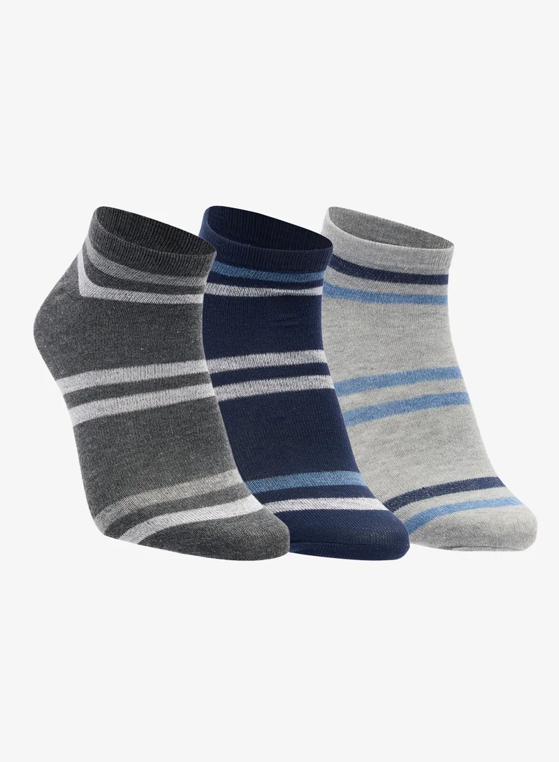 Seventy Five Basics Pack Of 3 Ankle Socks