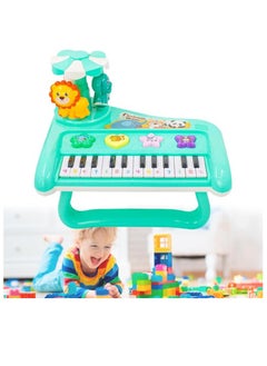 Toy Box Keyboard Piano Musical Toy for Kids Fun Sound Lights Carousel (Green)  - Image 3
