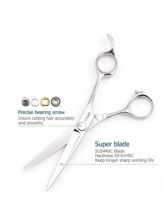 KINSARO Hair Scissors Professional 5.5 Inch Hair Cutting Scissors Hair Shears Haircut Scissors Barber Shears 440c Barber Scissors Hairdresser Scissors KINSARO - Image 4