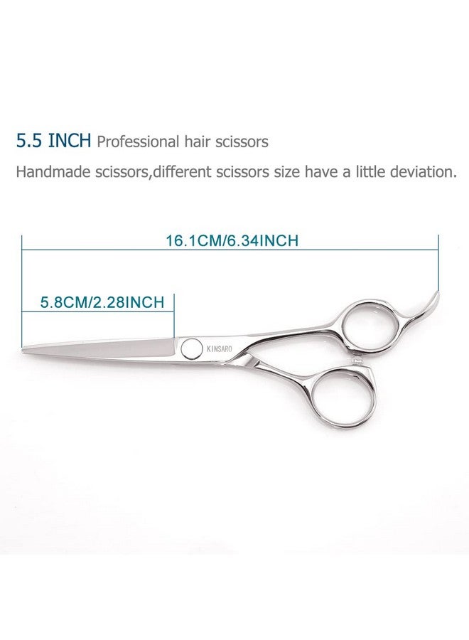 KINSARO Hair Scissors Professional 5.5 Inch Hair Cutting Scissors Hair Shears Haircut Scissors Barber Shears 440c Barber Scissors Hairdresser Scissors KINSARO - Image 3
