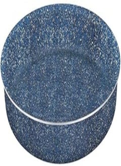 El Dahan Rock Line Round Granite Oven Tray, 26 cm - Blue