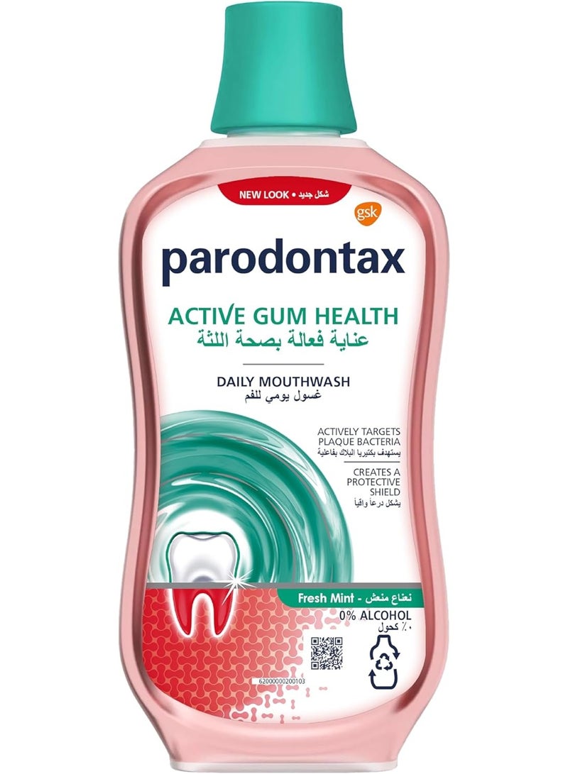 Parodontax Daily Gum Care Fresh Mint Mouthwash 500ml - Image 1